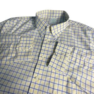 Brooks Brothers Mens XL Slim Fit Non Iron Stretch Plaid Button Down Shirt NWT